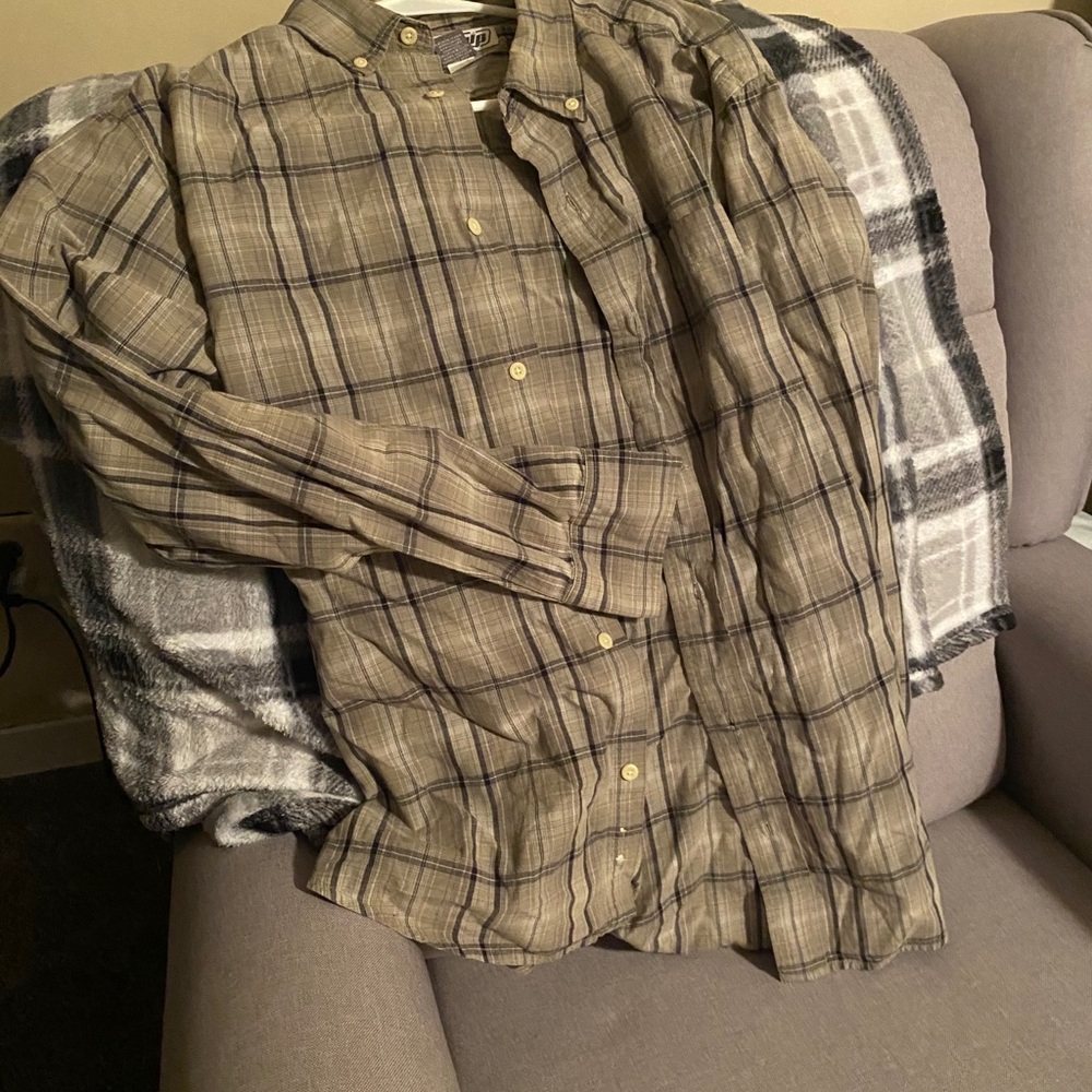 Plaid button up shirt